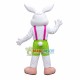 Smart Rabbit With Green Shorts Mascot Costume Smart Rabbit With Green Shorts Mascot Costume
