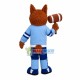 Serious Owl Holding Mallet Mascot Costume Serious Owl Holding Mallet Mascot Costume