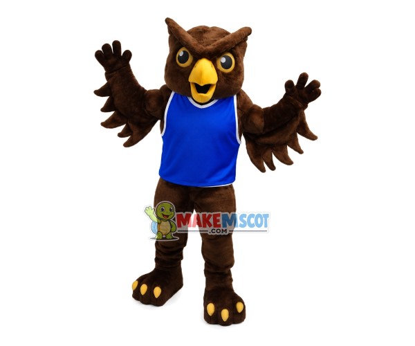 Powerful Owl Of School Mascot Costume