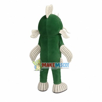 Long-whiskered Green Catfish Mascot Costume Long-whiskered Green Catfish Mascot Costume