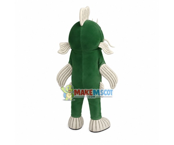 Long-whiskered Green Catfish Mascot Costume Long-whiskered Green Catfish Mascot Costume