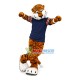 Waiting Tiger Player Mascot Costume Waiting Tiger Player Mascot Costume
