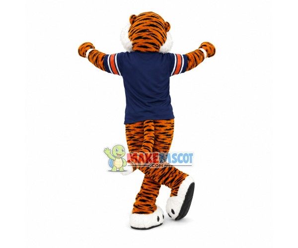 Waiting Tiger Player Mascot Costume Waiting Tiger Player Mascot Costume