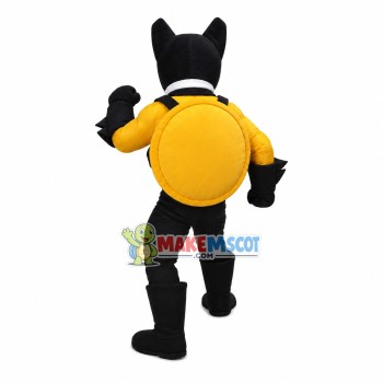 Watchdog With Shield Mascot Costume Watchdog With Shield Mascot Costume