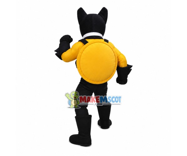 Watchdog With Shield Mascot Costume Watchdog With Shield Mascot Costume