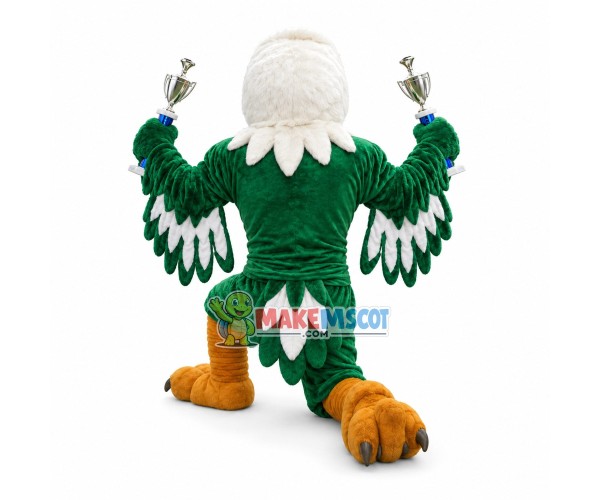 Victorious Muscle Green Eagle Mascot Costume Victorious Muscle Green Eagle Mascot Costume