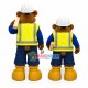 Pair of Lumberjack Bear Partners Mascot Costume Pair of Lumberjack Bear Partners Mascot Costume