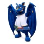 Blue Evil Dragon With Huge Wings Mascot Costume