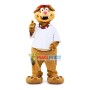 Turbulent Dog With Collar Mascot Costume