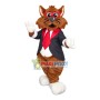 Principal Cat With Sunflower Tie Mascot Costume