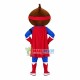 Superman Boy Wearing Blindfold Mascot Costume Superman Boy Wearing Blindfold Mascot Costume