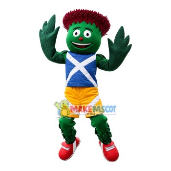 Bouncing Green Plant Doll Mascot Costume Bouncing Green Plant Doll Mascot Costume