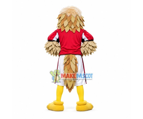 Falcon With Heavy Feathers Mascot Costume Falcon With Heavy Feathers Mascot Costume