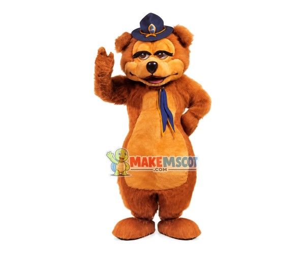 Ordering Commander Bear Mascot Costume Ordering Commander Bear Mascot Costume