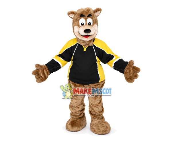 Bear In The Team Uniform Mascot Costume Bear In The Team Uniform Mascot Costume