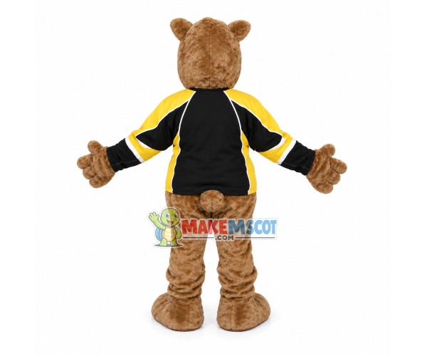 Bear In The Team Uniform Mascot Costume Bear In The Team Uniform Mascot Costume