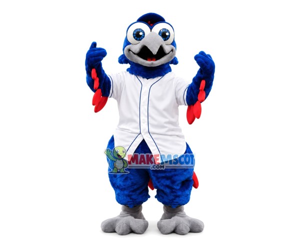 Inspiring Blue Eyed Falcon Mascot Costume