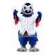 Inspiring Blue Eyed Falcon Mascot Costume Inspiring Blue Eyed Falcon Mascot Costume