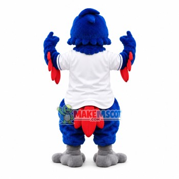 Inspiring Blue Eyed Falcon Mascot Costume Inspiring Blue Eyed Falcon Mascot Costume