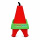 Red Tower Building Block Mascot Costume Red Tower Building Block Mascot Costume