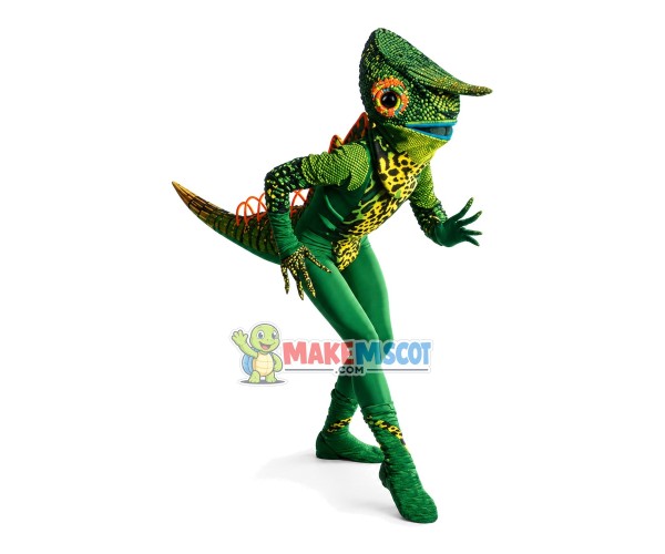 Agile Green Lizardman Mascot Costume Agile Green Lizardman Mascot Costume