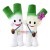 Adult Cartoon Green Onion Mascot Costume