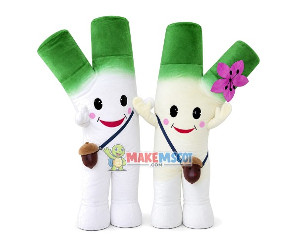 Adult Cartoon Green Onion Mascot Costume Adult Cartoon Green Onion Mascot Costume
