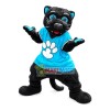 Plush Panther Wearing Print Shirt Mascot Costume