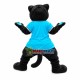 Plush Panther Wearing Print Shirt Mascot Costume Plush Panther Wearing Print Shirt Mascot Costume