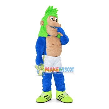 Green-haired Orangutan In a Daze Mascot Costume Green-haired Orangutan In a Daze Mascot Costume