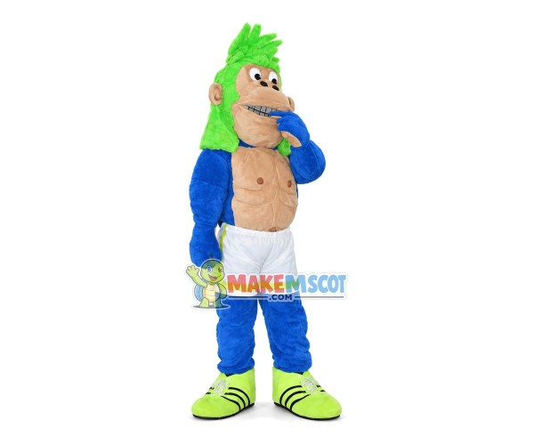 Green-haired Orangutan In a Daze Mascot Costume Green-haired Orangutan In a Daze Mascot Costume