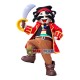 Crazy Pirate Holding Sword Mascot Costume Crazy Pirate Holding Sword Mascot Costume