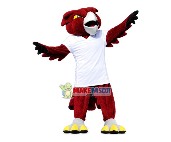 Deployed Silver-billed Eagle Sport Mascot Costume Deployed Silver-billed Eagle Sport Mascot Costume
