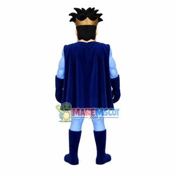 Brave The Blue Muscle Superhero Mascot Costume Brave The Blue Muscle Superhero Mascot Costume