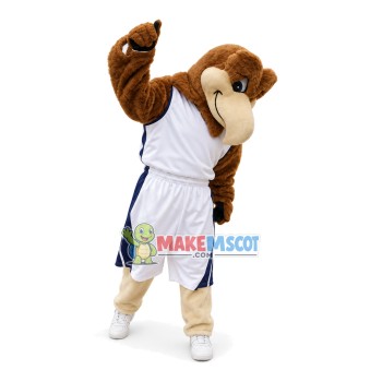 Motivating Plush Falcon Mascot Costume