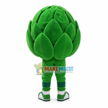 Green Cascading Olive Vegetable Mascot Costume Green Cascading Olive Vegetable Mascot Costume