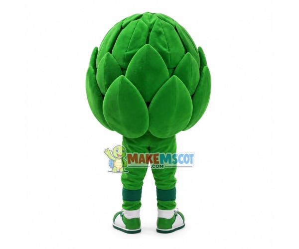 Green Cascading Olive Vegetable Mascot Costume