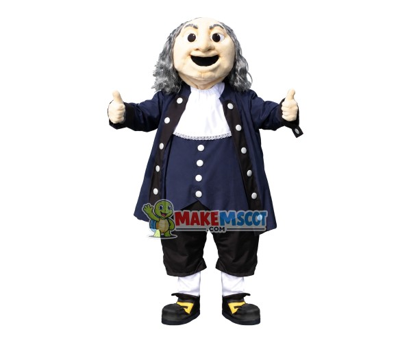 Justice Silver-haired Judge Mascot Costume Justice Silver-haired Judge Mascot Costume
