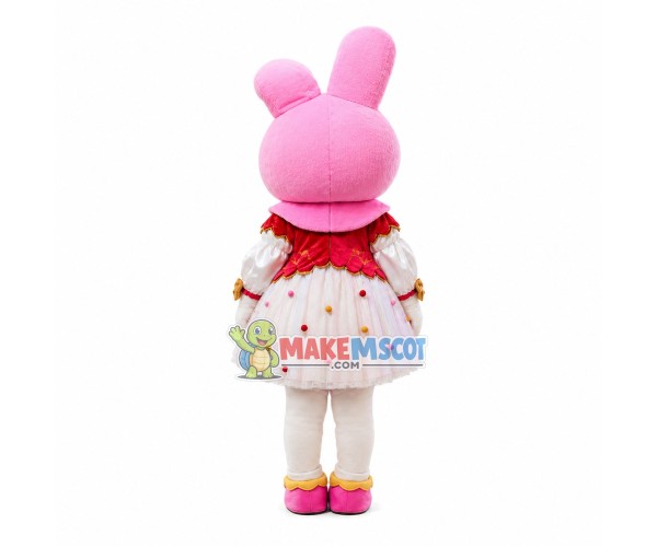 Lovely Melody Wearing Dress Mascot Costume Lovely Melody Wearing Dress Mascot Costume
