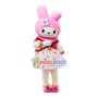 Lovely Melody Wearing Dress Mascot Costume