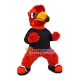 Determined Red Long Wool Eagle Mascot Costume Determined Red Long Wool Eagle Mascot Costume