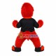 Determined Red Long Wool Eagle Mascot Costume Determined Red Long Wool Eagle Mascot Costume