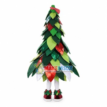 Interesting Cartoon Leafy Pine Tree Mascot Costume Interesting Cartoon Leafy Pine Tree Mascot Costume