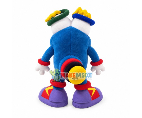 Bigfoot Blue Circle Doll Cartoon Mascot Costume Bigfoot Blue Circle Doll Cartoon Mascot Costume