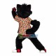 Black Cat Wearing Full Print Shirt Mascot Costume Black Cat Wearing Full Print Shirt Mascot Costume
