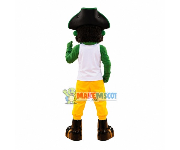 Strong Man With Half Yellow Face Mascot Costume Strong Man With Half Yellow Face Mascot Costume