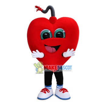 Lead Ignited Heart-shaped Bomb Mascot Costume Lead Ignited Heart-shaped Bomb Mascot Costume