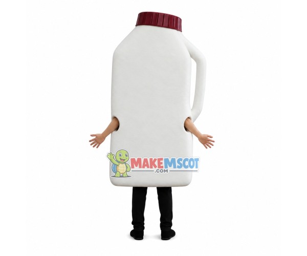 Large-capacity White Milk Bucket Mascot Costume Large-capacity White Milk Bucket Mascot Costume