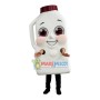 Large-capacity White Milk Bucket Mascot Costume