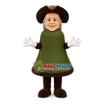 Old Man Doll With Bell Body Mascot Costume